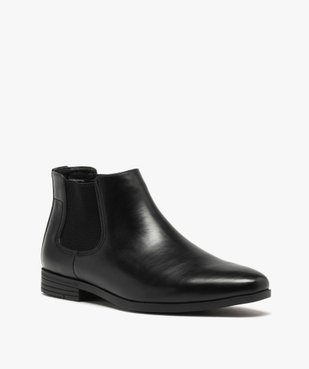 Chelsea boots avec élastiques texturés homme vue2 - 1E PRIX BY GEMO - GEMO
