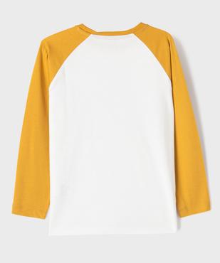 Tee-shirt à manches longues bicolore garçon - LuluCastagnette vue4 - LULU CASTAGNETTE GEMO FOR GOOD - GEMO