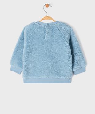 Sweat en sherpa douillet imprimé bébé garçon vue3 - GEMO(BEBE DEBT) - GEMO