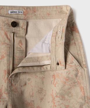 Pantalon loose imprimé en coton stretch garçon vue2 - GEMO (JUNIOR) - GEMO