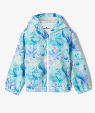 Blouson fille à motifs avec capuche vue1 - GEMO (ENFANT) - GEMO