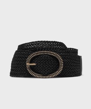 Ceinture tressée avec large boucle femme vue1 - GEMO (ACCESS) - GEMO