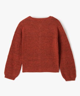 Gilet fille à manches fantaisie - LuluCastagnette vue4 - LULUCASTAGNETTE - GEMO