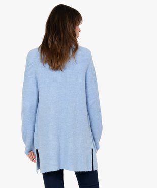 Gilet long femme porté ouvert vue3 - GEMO(FEMME PAP) - GEMO