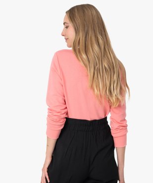 Sweat femme léger avec imprimé XXL - Adidas vue3 - ADIDAS - GEMO