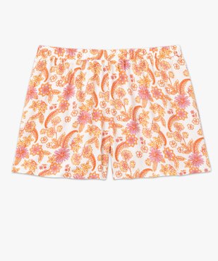 Short de pyjama imprimé en viscose femme vue4 - GEMO 4G FEMME - GEMO