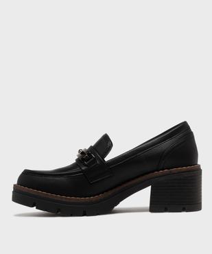 Mocassins avec bijou métallique sur semelle crantée femme - Valentina Baldano vue3 - VALENTINA BALDA - GEMO