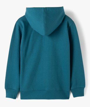 Sweat garçon à capuche avec fermeture zippée vue3 - GEMO (JUNIOR) - GEMO