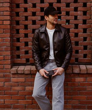 Jean loose en denim 100% coton homme vue2 - GEMO 4G HOMME - GEMO