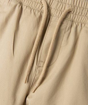 Pantalon jogger en toile de coton garçon vue2 - GEMO 4G GARCON - GEMO