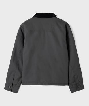 Veste zippée matelassée à col velours garçon vue8 - GEMO 4G GARCON - GEMO