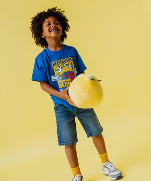 Bermuda en jean coupe skater en denim extensible garçon vue5 - GEMO 4G GARCON - GEMO