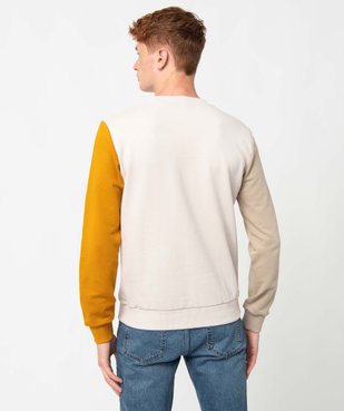 Sweat homme tricolore avec inscription sur le buste vue3 - GEMO (HOMME) - GEMO