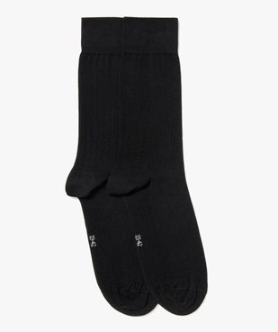 Chaussettes en maille côtelée homme (lot de 2) vue1 - GEMO(HOMWR HOM) - GEMO