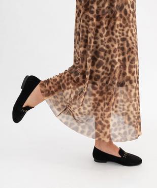Mocassins légers en suédine femme vue1 - VALENTINA BALDANO GEMO FORGOOD - GEMO