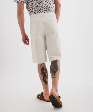Bermuda chino regular en coton uni homme vue4 - GEMO 4G HOMME - GEMO