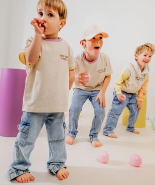 Tee-shirt manches courtes imprimé dans le dos bébé - Gémo x Maëva vue1 - GEMO 4G BEBE - GEMO