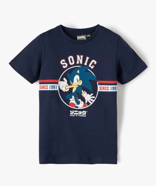 Tee-shirt garçon à manches courtes avec motif – Sonic vue1 - SONIC - GEMO