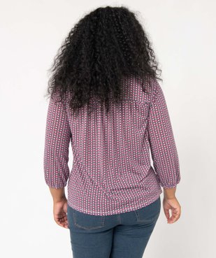 Tee-shirt femme grande taille à manches 3/4 imprimé vue3 - GEMO 4G GT - GEMO