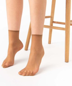 Socquettes femme transparentes (lot de 3) - Dim Beauty Resist vue1 - DIM - GEMO