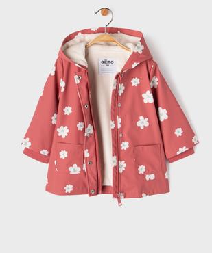 Manteau imperméable doublé à capuche bébé fille vue3 - GEMO(BEBE DEBT) - GEMO
