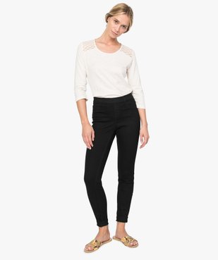 Jegging femme coloris uni vue5 - GEMO (JEAN) - GEMO