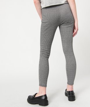 Legging femme à motif pied de poule vue3 - GEMO(FEMME PAP) - GEMO
