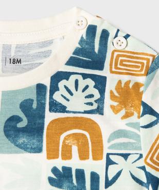 Tee-shirt manches courtes imprimés bébé garçon (lot de 2) vue3 - GEMO(BEBE DEBT) - GEMO