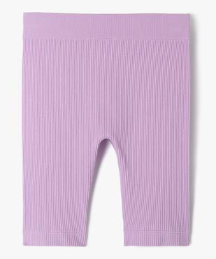 Legging court en maille côtelée extensible fille vue3 - GEMO (ENFANT) - GEMO