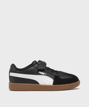 Baskets basses Club LT à scratch et lacets élastiqués garçon - Puma vue1 - PUMA - GEMO