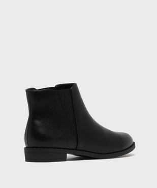 Bottines femme unies à talon plat style Chelsea   vue11 - VALENTINA BALDA - GEMO