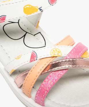 Sandales à brides croisées, scratch et motifs fruits bébé fille vue6 - LOVELY WINGS - GEMO