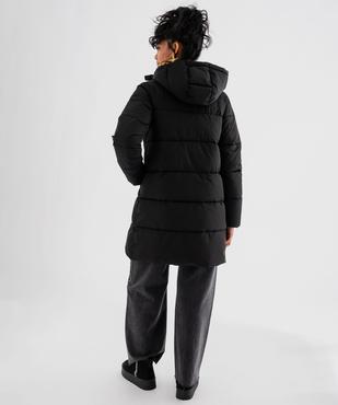 Doudoune mi-longue à capuche et col montant femme vue3 - GEMO 4G FEMME - GEMO
