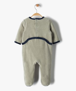 Pyjama bébé garçon en velours avec motif tracteur vue4 - GEMO(BB COUCHE) - GEMO