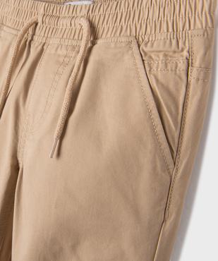 Pantalon en coton coupe jogger garçon vue2 - GEMO (ENFANT) - GEMO