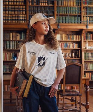 Tee-shirt de sport manches courtes coupe large fille - Camps United vue5 - CAMPS US - GEMO