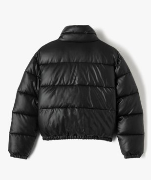 Blouson fille matelassé coupe courte avec col montant vue5 - GEMO (JUNIOR) - GEMO