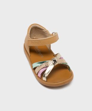 Sandales métallisées à talon fermé fille - Berlingot by Pom d'Api vue5 - BERLINGOT BY POM D'API (M) - GEMO