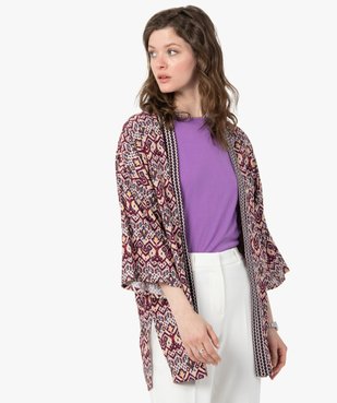 Veste femme imprimée fluide sans boutons vue1 - GEMO(FEMME PAP) - GEMO