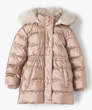 Parka fille longue doublure chaude et matière déperlante irisée vue1 - GEMO (ENFANT) - GEMO