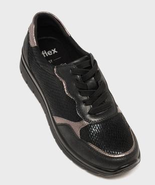 Baskets confort à lacets élastiques et semelle à mémoire de forme femme - g'flex vue6 - G'FLEX - GEMO
