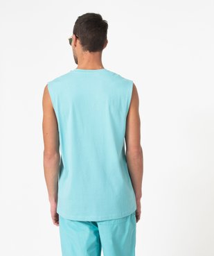 Débardeur large en coton homme vue3 - GEMO (HOMME) - GEMO