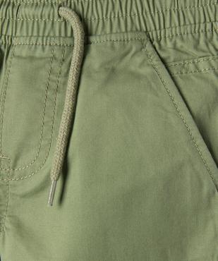 Pantalon en coton coupe jogger garçon vue2 - GEMO (ENFANT) - GEMO