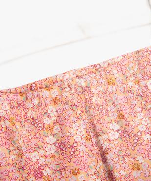 Pyjama 2 pièces en coton à motifs fleuris bébé fille vue4 - GEMO 4G BEBE - GEMO