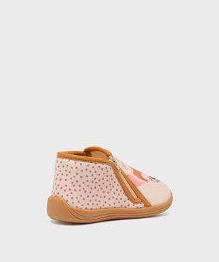 Chaussons en velours zippées moelleux imprimé Bambi fille - Disney vue4 - BAMBI - GEMO