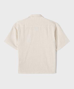 Chemise manches courtes à col cubain garçon vue5 - GEMO (JUNIOR) - GEMO