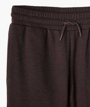 Pantalon de jogging fille avec intérieur molletonné vue2 - GEMO (JUNIOR) - GEMO