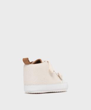 Chaussons de naissance en toile look tennis bébé vue4 - LITTLE LOVE - GEMO