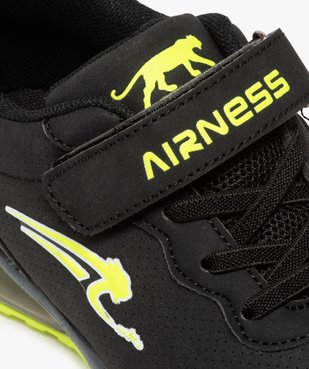 Baskets garçon à lacets élastiques et scratch - Airness vue6 - AIRNESS - GEMO