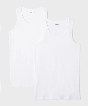 Débardeur lingerie en coton biologique homme (lot de 2) vue1 - GEMO 4G HOMME - GEMO